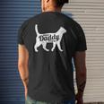 Cat Daddy Dad Pet Lover Fathers Day Men Tee Mens Back Print T-shirt Gifts for Him