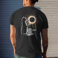 Cat Solar Eclipse Cleveland 8 April 2024 Souvenir Men's T-shirt Back Print Gifts for Him