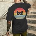 Cat Vintage Retro Vintage T-Shirt mit Rückendruck Geschenke für Ihn