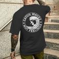 Catch Waves Not Feelings Surfer And Surfing Themed Men's T-shirt Back Print Gifts for Him