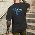Check Your Colon Colonoscopies Colon Cancer Awareness Men's T-shirt Back Print Gifts for Him