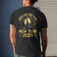 Cheers To The New Year 2024 Reunion Nye New Year Eve Party Men's T-shirt Back Print Gifts for Him