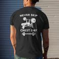 Chest Day Lift Bench Press Powerlifting Weight Lifting Mens Back Print T-shirt Gifts for Him