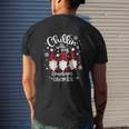 Chilling With My Gnomies Flannel Housekeeper Mens Back Print T-shirt Gifts for Him