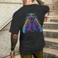 Cicada Insect Bug Colorful Entomology Entomologist Men's T-shirt Back Print Gifts for Him