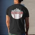 Cincinnati Vintage Baseball Distressed Gameday Retro Men's T-shirt Back Print Gifts for Him