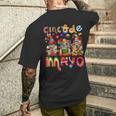 Cinco De Mayo Mexican Gnome Fiesta 5 De Mayo Mexican Day Men's T-shirt Back Print Gifts for Him