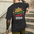 Cinco De Mayo Squad 2024 Fiesta Day Family Matching Costume Men's T-shirt Back Print Gifts for Him