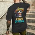 Cinco De Meow With Smiling Cat Lover Men's T-shirt Back Print Gifts for Him
