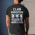 Clan Robertson Scottish Family Clan Scotland Wreaking Havoc Mens Back Print T-shirt Gifts for Him
