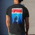 Classic Capybara Paws Lover Animals Outfits Capybaras Kawai Men's T-shirt Back Print Gifts for Him