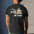 I Closed My Book To Be Here Books Reader & Book Lover Men's T-shirt Back Print Gifts for Him