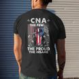 Cna Emt The Few The Proud The Insane Usa American Flag Mens Back Print T-shirt Gifts for Him