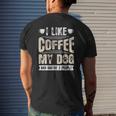 I Like Coffee My Dog And Maybe 2 People Mens Back Print T-shirt Gifts for Him