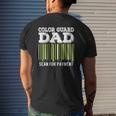 Color Guard Dad Scan For Payment Flag Dance Mens Back Print T-shirt Gifts for Him
