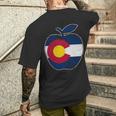 Colorado Flag Teachers Teacher Appreciation Men's T-shirt Back Print Gifts for Him