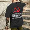 Communism Killed 100 Million People And I Got Lousy Men's T-shirt Back Print Funny Gifts