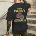 Cool Papas Fahren Schwalbe Kr51 Simson Ddr Moped T-Shirt mit Rückendruck Geschenke für Ihn