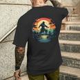 Cool Shinobi Ninja Outfit With Sunset Men's T-shirt Back Print Gifts for Him