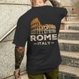 Coolintage Roma Italia Coliseo Souvenirs Roma Italia Camiseta Hombre Estampado Espalda Regalos para él