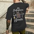 Costume Oktoberfest Lederhosen T-Shirt mit Rückendruck Geschenke für Ihn