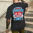 Cousin Of The Birthday Boy Dog Paw Family Matching Men's T-shirt Back Print Gifts for Him