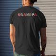 Cowboy Grandpa Western Rodeo Theme Kids Bday Party Matching Mens Back Print T-shirt Gifts for Him
