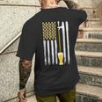 Craft Beer American Flag Usa 4Th July Alcohol Brew Brewery Men's T-shirt Back Print Gifts for Him