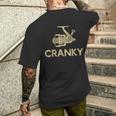 Crankbait Fishing Lure Cranky Ideas For Fishing Men's T-shirt Back Print Gifts for Him