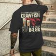 Crawfish Boil Weekend Forecast Cajun Beer Festival Men's T-shirt Back Print Gifts for Him