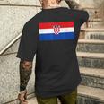 Croatia 2021 Flag Love Soccer Cool Football Fans Support Men's T-shirt Back Print Gifts for Him