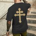 Croix De Lorraine Chevaliers Templiers Franc-Maçon Bague Magnum T-shirt imprimé au dos Cadeaux pour lui