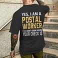 Are You Crying Theres No Crying At The Post Office Men's T-shirt Back Print Funny Gifts