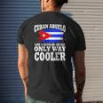 Cuban Abuelo Latino Grandpa Father's Day Grandfather Mens Back Print T-shirt Gifts for Him