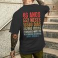 Cumpleaños Feliz 46 Años Feliz 46 Años Regalos Originales Camiseta Hombre Estampado Espalda Regalos para él