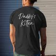 Cute Daughter From Father Of Cat Lovers Daddy's Kitten Mens Back Print T-shirt Gifts for Him