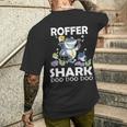 Cute Fishes Swimming In The Sea Smile Roofer SharkMen's T-shirt Back Print Gifts for Him