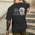 Cute Maltese Dog Graphic T-Shirt mit Rückendruck Geschenke für Ihn