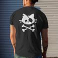 Cute Pirate Cat Pirate Flag Pirate Kitten Mens Back Print T-shirt Gifts for Him