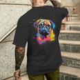 Cute Pug T-Shirt mit Rückendruck Geschenke für Ihn