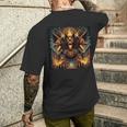 Cyberpunk Style Cerberus Men's T-shirt Back Print Gifts for Him