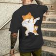 Dabbing Akita Inu T-Shirt mit Rückendruck Geschenke für Ihn