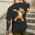 Dabbing Tiger Dab Tiger Safari Tiger Animal T-Shirt mit Rückendruck Geschenke für Ihn
