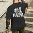 Dad 1 T-Shirt mit Rückendruck Geschenke für Ihn