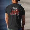 Dad Bear Red Buffalo Plaid Daddy Bear Pajama Mens Back Print T-shirt Gifts for Him