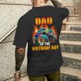 Dad Of The Birthday Boy Monster Truck Birthday Party Men's T-shirt Back Print Gifts for Him