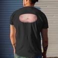 Dad Bod Fat Belly Realistic Hilarious Prank Mens Back Print T-shirt Gifts for Him