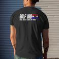 Dad Golf Men Father's Day Golf Best Dad By Par Mens Back Print T-shirt Gifts for Him