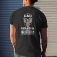 I Am A Dad Grandpa And A Veteran Mens Back Print T-shirt Gifts for Him