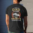 Being A Dad Is An Honor Being A Grandpa Is Priceless Vintage Mens Back Print T-shirt Gifts for Him